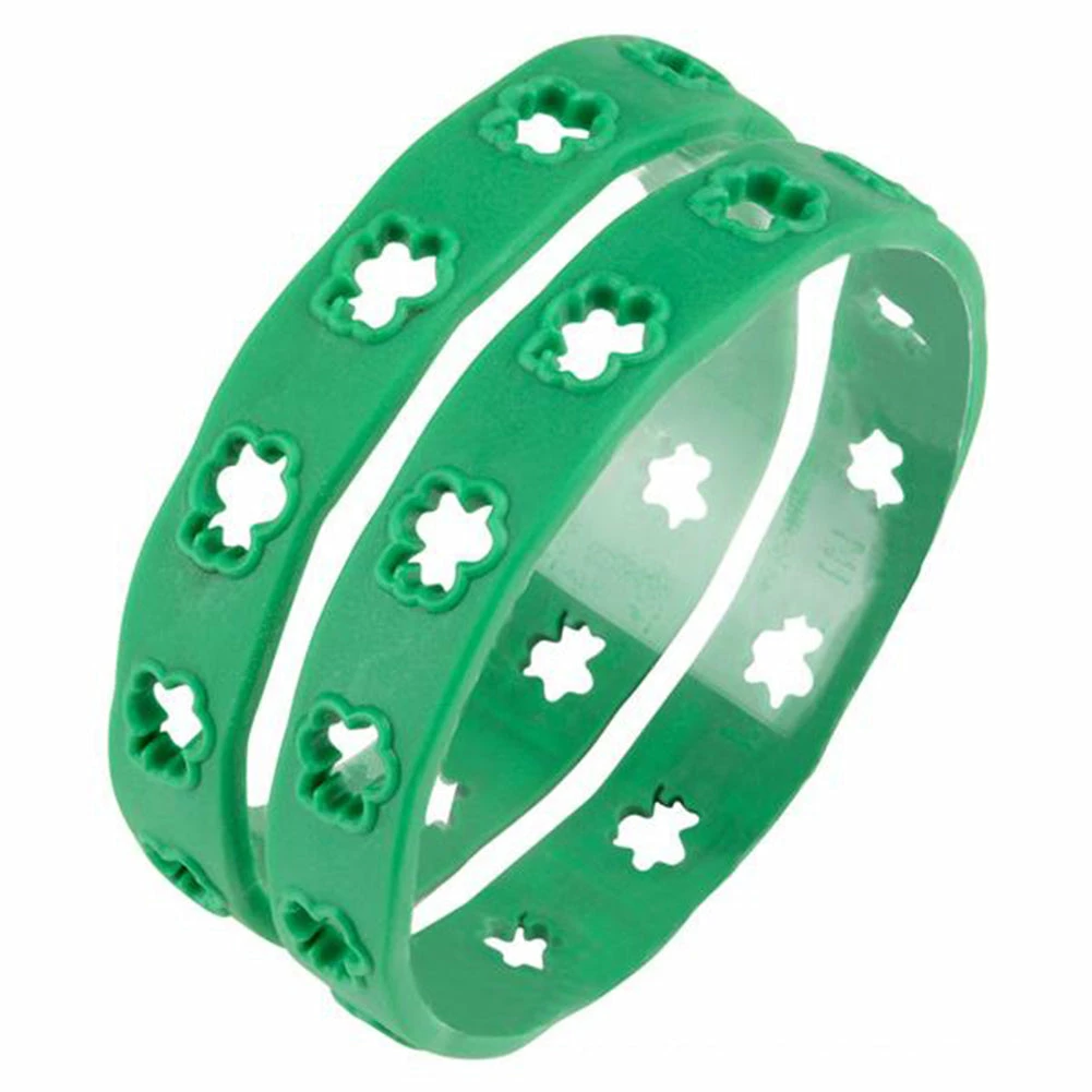 Bewild Accessories Irish St. Patrick's Day Cut Out Shamrock Rubber Bracelet (2) 6 Bewild Accessories Irish St. Patrick's Day Cut Out Shamrock Rubber Bracelet (2)
