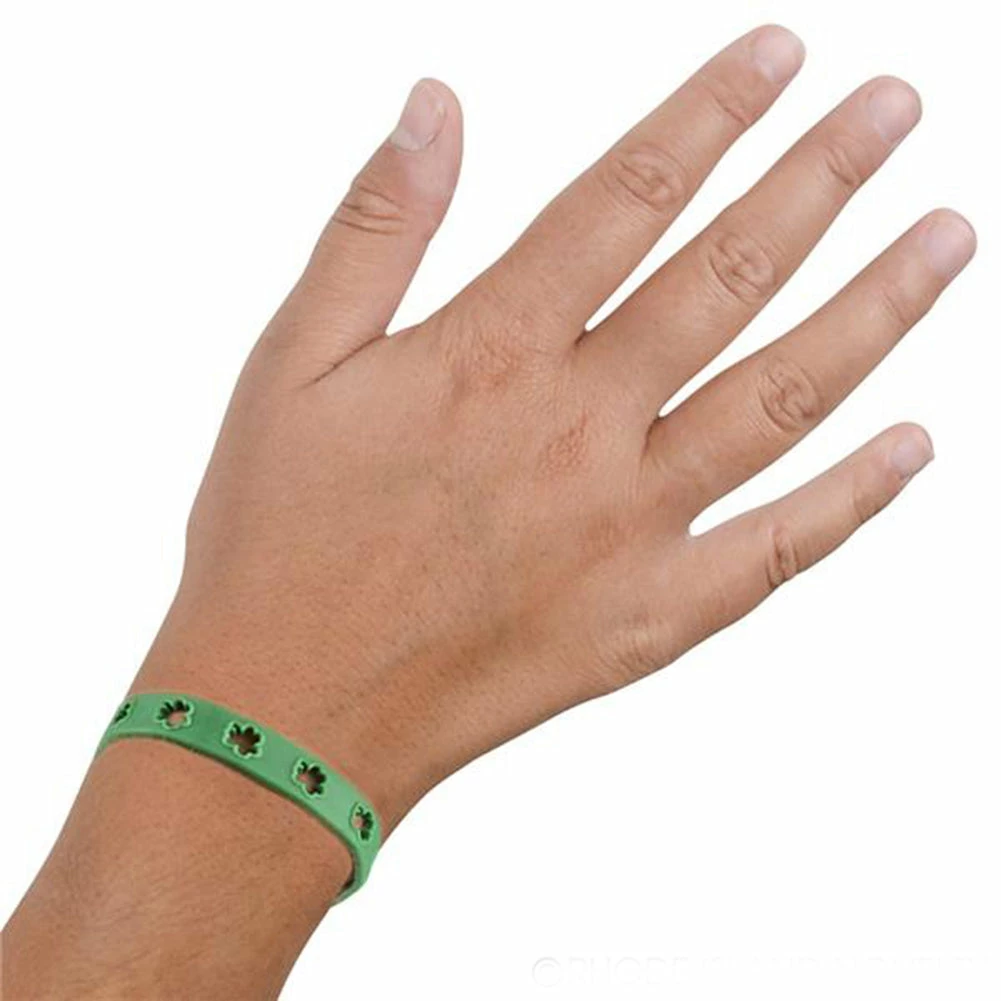 Bewild Accessories Irish St. Patrick's Day Cut Out Shamrock Rubber Bracelet (2) 7 Bewild Accessories Irish St. Patrick's Day Cut Out Shamrock Rubber Bracelet (2)