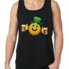 Bewild Irish St. Patrick's Day Drinking Leprechaun Emoji Tank Top