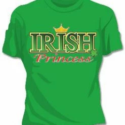 Bewild St.Patricks Day Irish T-Shirts : Irish Princess Girls T-Shirt
