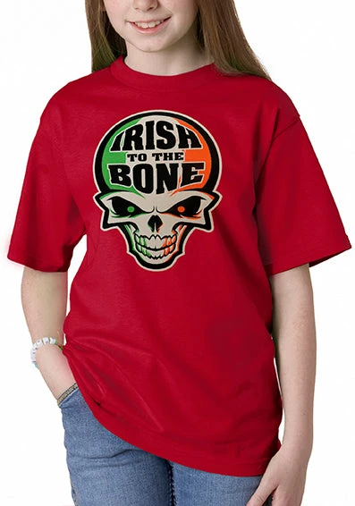 Bewild St.Patricks Day Irish To The Bone Kid's T-Shirt 8 Bewild St.Patricks Day Irish To The Bone Kid's T-Shirt