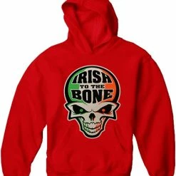 Bewild Irish To The Bone St Patrick's Day Adult Hooded Sweatshirt