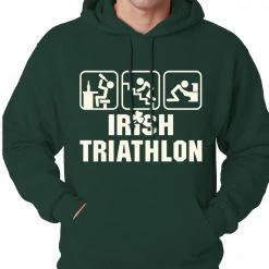 Bewild St.Patricks Day Irish Triathlon Funny St. Patrick's Day Adult Hoodie 15 Bewild St.Patricks Day Irish Triathlon Funny St. Patrick's Day Adult Hoodie