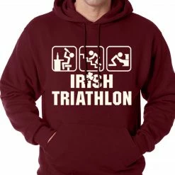 Bewild St.Patricks Day Irish Triathlon Funny St. Patrick's Day Adult Hoodie 16 Bewild St.Patricks Day Irish Triathlon Funny St. Patrick's Day Adult Hoodie