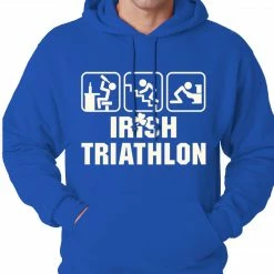 Bewild St.Patricks Day Irish Triathlon Funny St. Patrick's Day Adult Hoodie 19 Bewild St.Patricks Day Irish Triathlon Funny St. Patrick's Day Adult Hoodie