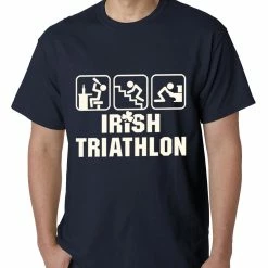 Bewild Irish Triathlon Funny St. Patrick's Day Mens T-shirt