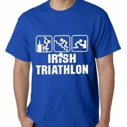 Bewild Irish Triathlon Funny St. Patrick's Day Mens T-shirt