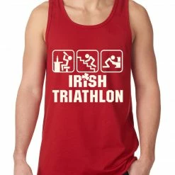 Bewild Irish Triathlon Funny St. Patrick's Day Tank Top