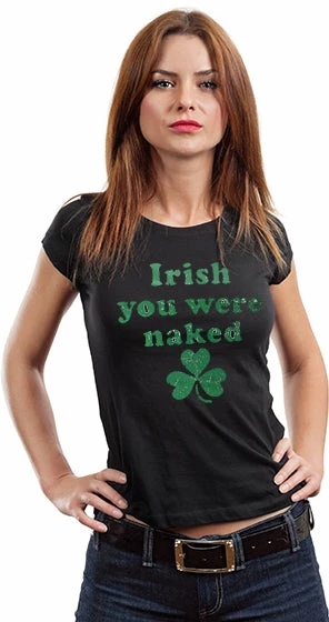 Bewild Irish You Were Naked (Dark Green Print) Girl's T-Shirt 9 Bewild Irish You Were Naked (Dark Green Print) Girl's T-Shirt