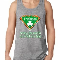 Bewild Irishman Saving The World One Drink At A Time Tank Top
