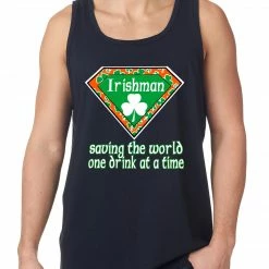 Bewild Irishman Saving The World One Drink At A Time Tank Top