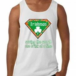 Bewild Irishman Saving The World One Drink At A Time Tank Top