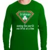 Bewild Irishman Saving The World One Drink At A Time Thermal Shirt