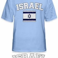 Bewild Israel Vintage Flag International Mens T-Shirt Nationality & Ethnic