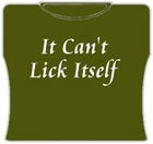 Bewild Cool Funny & Offensive It Can't Lick Itself Girl's T-Shirt