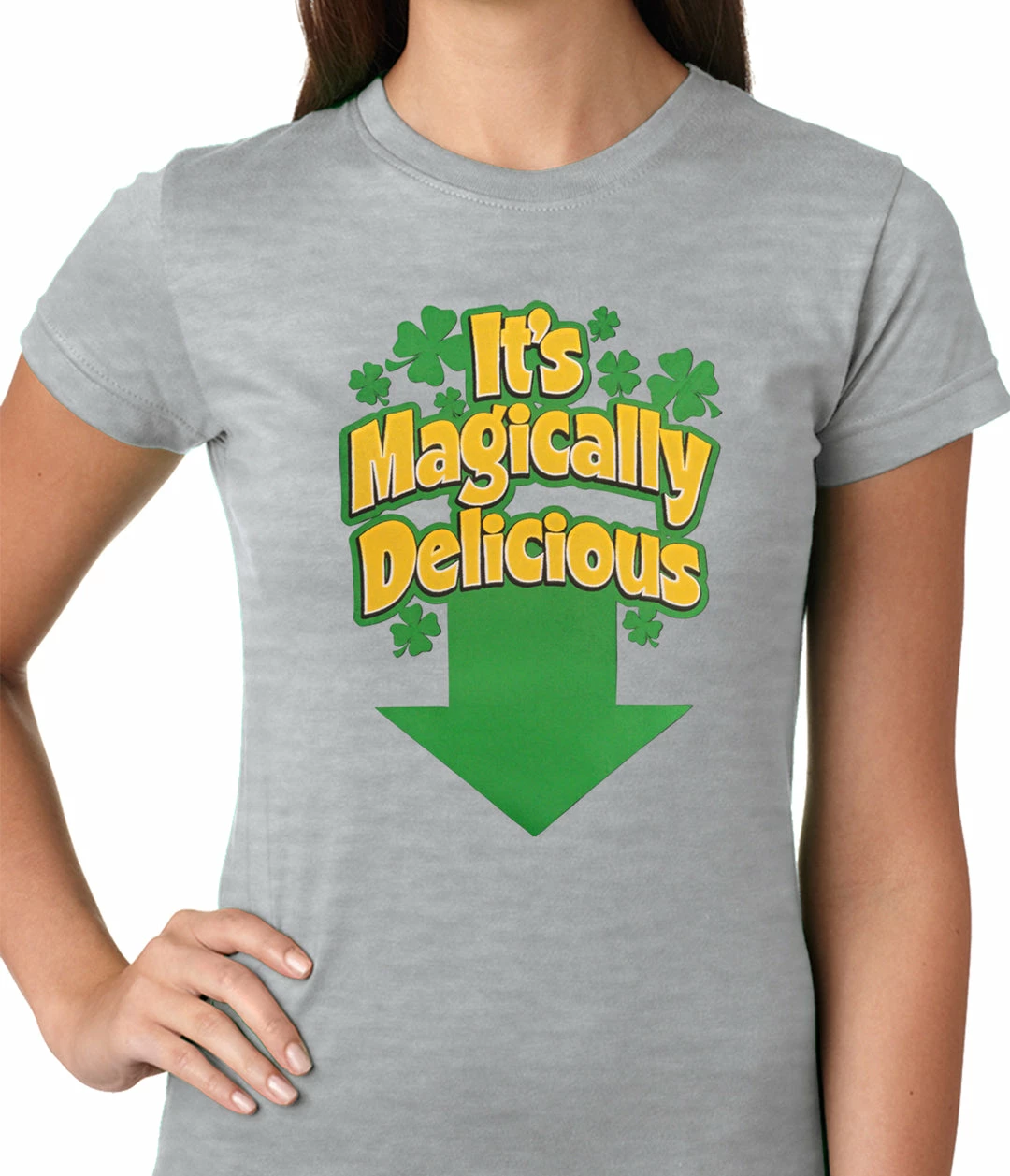 Bewild Women's T-Shirts It's Magically Delicious Irish Shamrock Girls T-shirt 6 Bewild Women's T-Shirts It's Magically Delicious Irish Shamrock Girls T-shirt