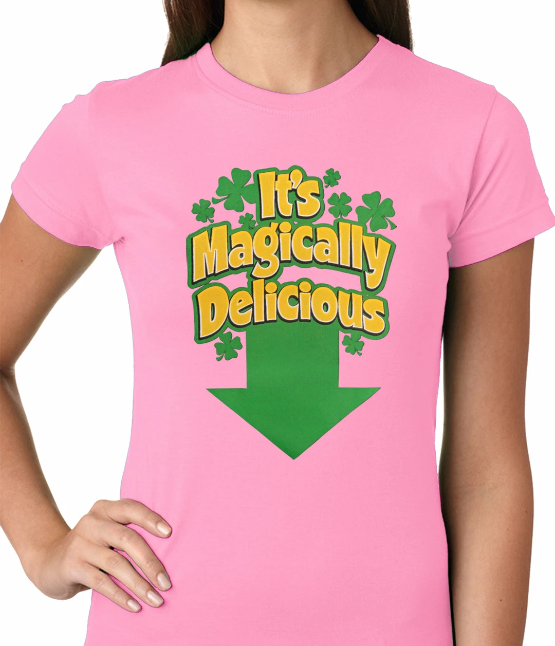 Bewild Women's T-Shirts It's Magically Delicious Irish Shamrock Girls T-shirt 9 Bewild Women's T-Shirts It's Magically Delicious Irish Shamrock Girls T-shirt