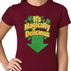 Bewild Women's T-Shirts It's Magically Delicious Irish Shamrock Girls T-shirt 20 Bewild Women's T-Shirts It's Magically Delicious Irish Shamrock Girls T-shirt