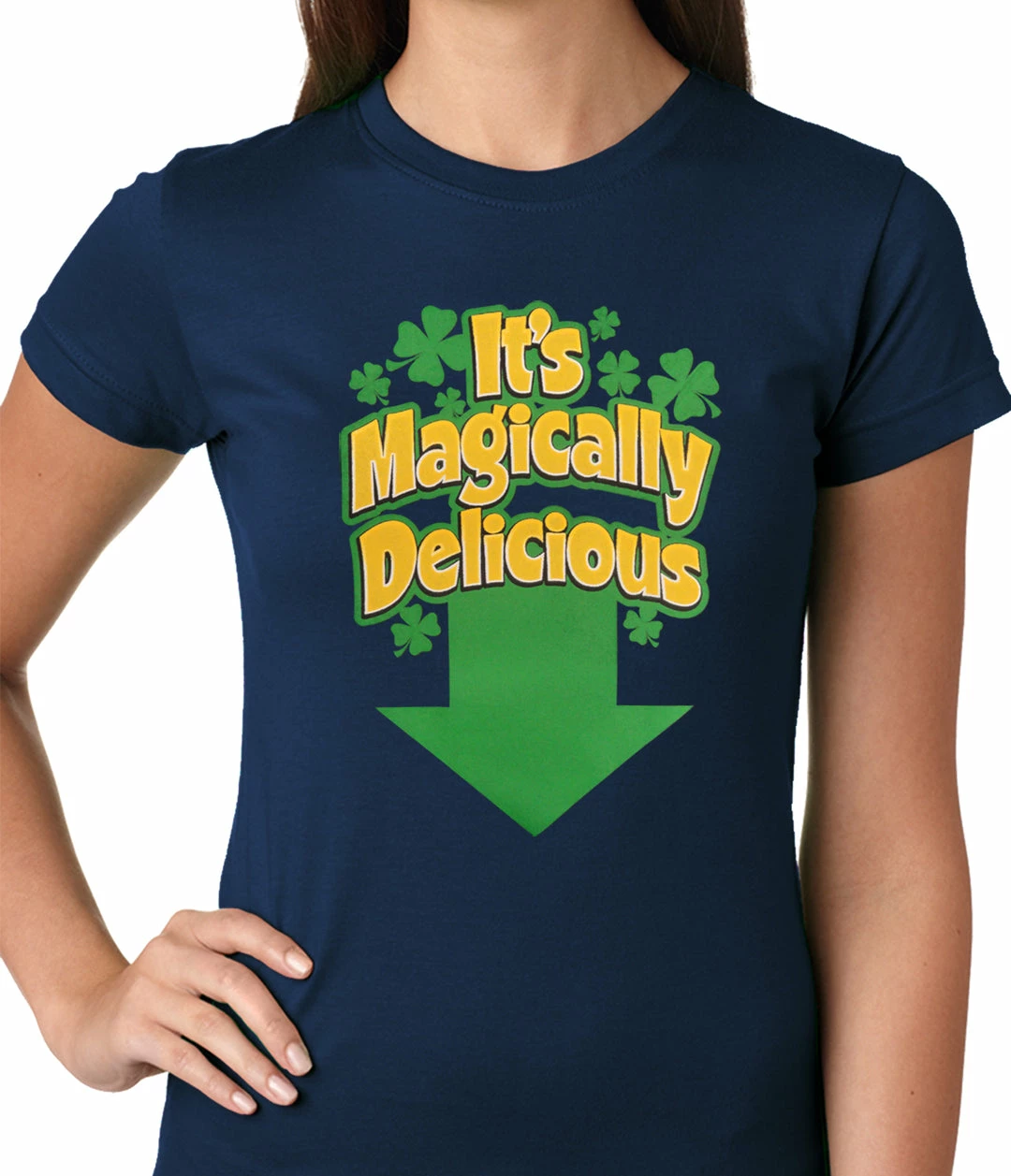 Bewild Women's T-Shirts It's Magically Delicious Irish Shamrock Girls T-shirt 11 Bewild Women's T-Shirts It's Magically Delicious Irish Shamrock Girls T-shirt