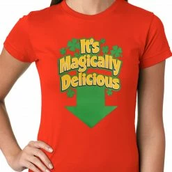 Bewild Women's T-Shirts It's Magically Delicious Irish Shamrock Girls T-shirt 22 Bewild Women's T-Shirts It's Magically Delicious Irish Shamrock Girls T-shirt