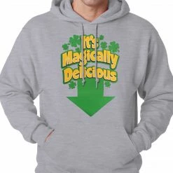 Bewild St.Patricks Day It's Magically Delicious Irish Shamrock Hoodie