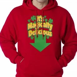 Bewild St.Patricks Day It's Magically Delicious Irish Shamrock Hoodie