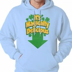 Bewild St.Patricks Day It's Magically Delicious Irish Shamrock Hoodie