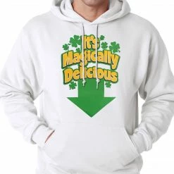 Bewild St.Patricks Day It's Magically Delicious Irish Shamrock Hoodie