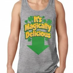Bewild St.Patricks Day It's Magically Delicious Irish Shamrock Tanktop