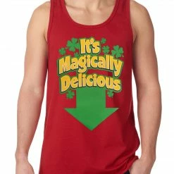 Bewild St.Patricks Day It's Magically Delicious Irish Shamrock Tanktop