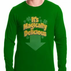 Bewild It's Magically Delicious Irish Shamrock Thermal Shirt 10 Bewild It's Magically Delicious Irish Shamrock Thermal Shirt