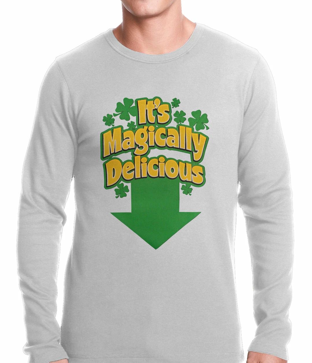 Bewild It's Magically Delicious Irish Shamrock Thermal Shirt 7 Bewild It's Magically Delicious Irish Shamrock Thermal Shirt
