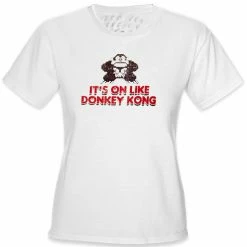 Bewild Cool Funny & Offensive It's On Like Donkey Kong Girls T-Shirt :: Vintage Gamer Chick Tee 12 Bewild Cool Funny & Offensive It's On Like Donkey Kong Girls T-Shirt :: Vintage Gamer Chick Tee