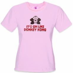 Bewild Cool Funny & Offensive It's On Like Donkey Kong Girls T-Shirt :: Vintage Gamer Chick Tee 10 Bewild Cool Funny & Offensive It's On Like Donkey Kong Girls T-Shirt :: Vintage Gamer Chick Tee