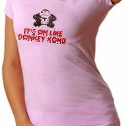 Bewild Cool Funny & Offensive It's On Like Donkey Kong Girls T-Shirt :: Vintage Gamer Chick Tee 15 Bewild Cool Funny & Offensive It's On Like Donkey Kong Girls T-Shirt :: Vintage Gamer Chick Tee