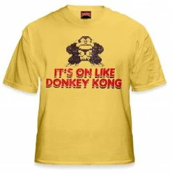 Bewild Comic Con & Gaming Clothing, Video Game It's On Like Donkey Kong T-Shirt :: Vintage Gamer Tee
