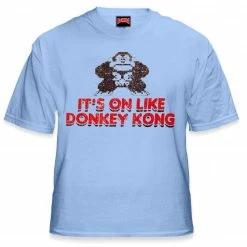Bewild Comic Con & Gaming Clothing, Video Game It's On Like Donkey Kong T-Shirt :: Vintage Gamer Tee