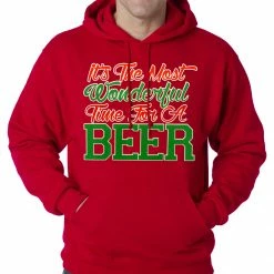 Bewild It's The Most Wonderful Time For A Beer Adult Hoodie Holiday Prints