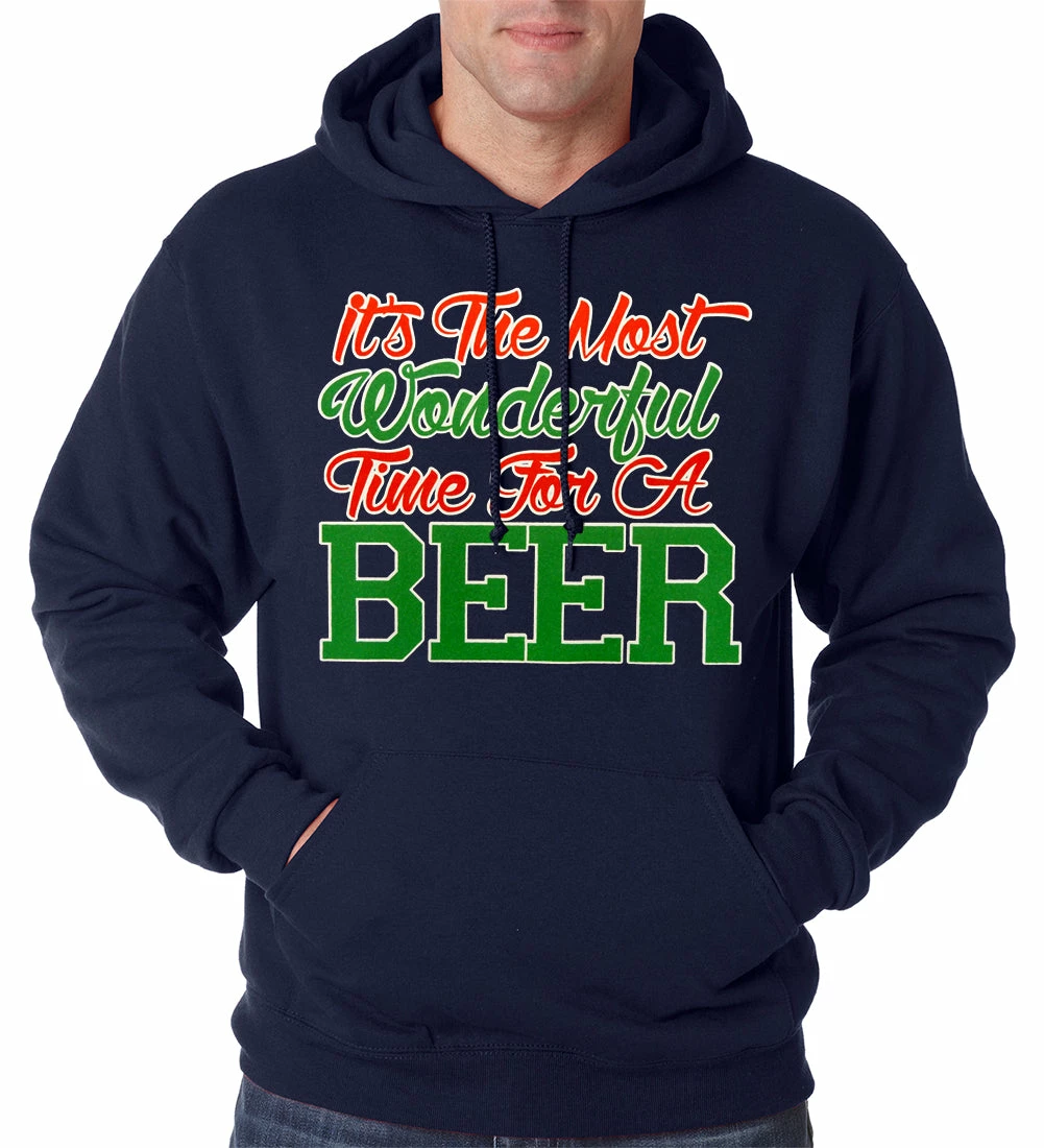 Bewild It's The Most Wonderful Time For A Beer Adult Hoodie Holiday Prints 9 Bewild It's The Most Wonderful Time For A Beer Adult Hoodie Holiday Prints