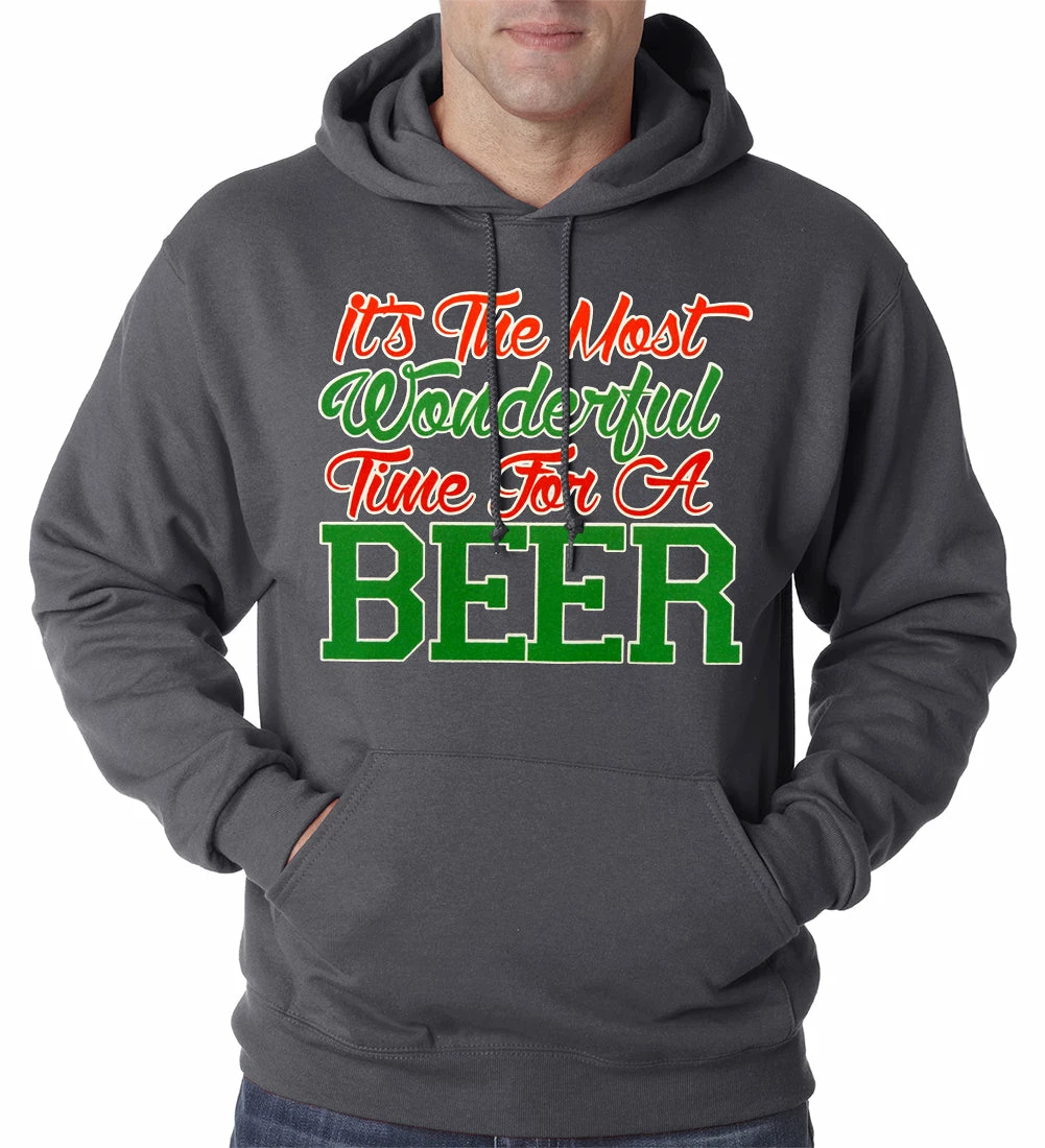Bewild It's The Most Wonderful Time For A Beer Adult Hoodie Holiday Prints 6 Bewild It's The Most Wonderful Time For A Beer Adult Hoodie Holiday Prints