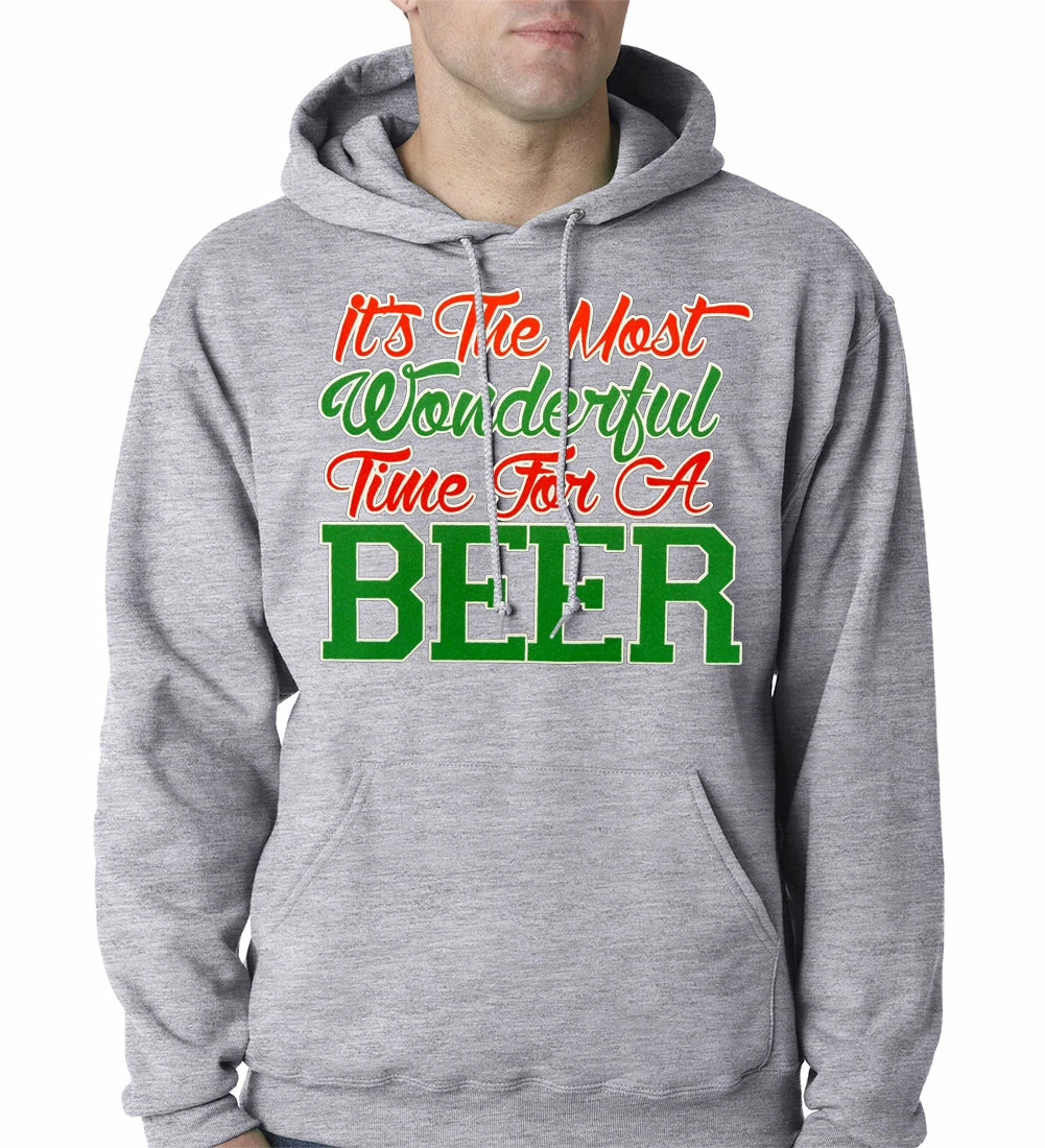 Bewild It's The Most Wonderful Time For A Beer Adult Hoodie Holiday Prints 7 Bewild It's The Most Wonderful Time For A Beer Adult Hoodie Holiday Prints