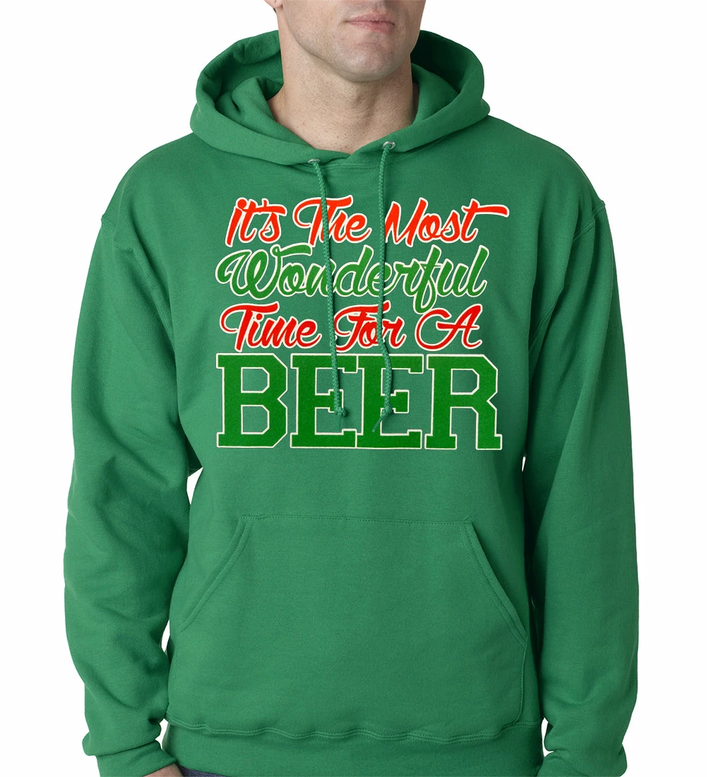 Bewild It's The Most Wonderful Time For A Beer Adult Hoodie Holiday Prints 8 Bewild It's The Most Wonderful Time For A Beer Adult Hoodie Holiday Prints