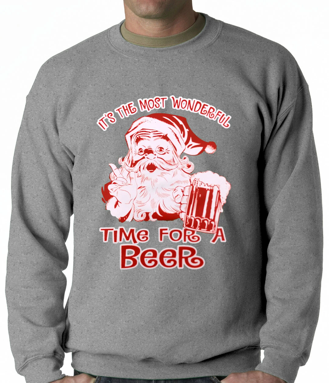 Bewild It's The Most Wonderful Time For A Beer Funny Christmas Adult Crewneck 6 Bewild It's The Most Wonderful Time For A Beer Funny Christmas Adult Crewneck