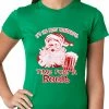 Bewild It's The Most Wonderful Time For A Beer Funny Christmas Ladies T-shirt Holiday Prints