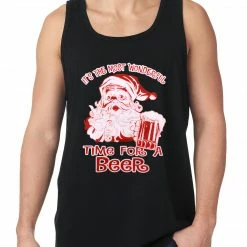 Bewild It's The Most Wonderful Time For A Beer Funny Christmas Tank Top Holiday Prints