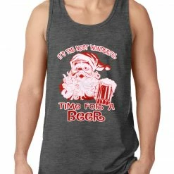 Bewild It's The Most Wonderful Time For A Beer Funny Christmas Tank Top Holiday Prints