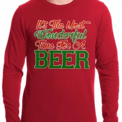 Bewild It's The Most Wonderful Time For A Beer Thermal Shirt