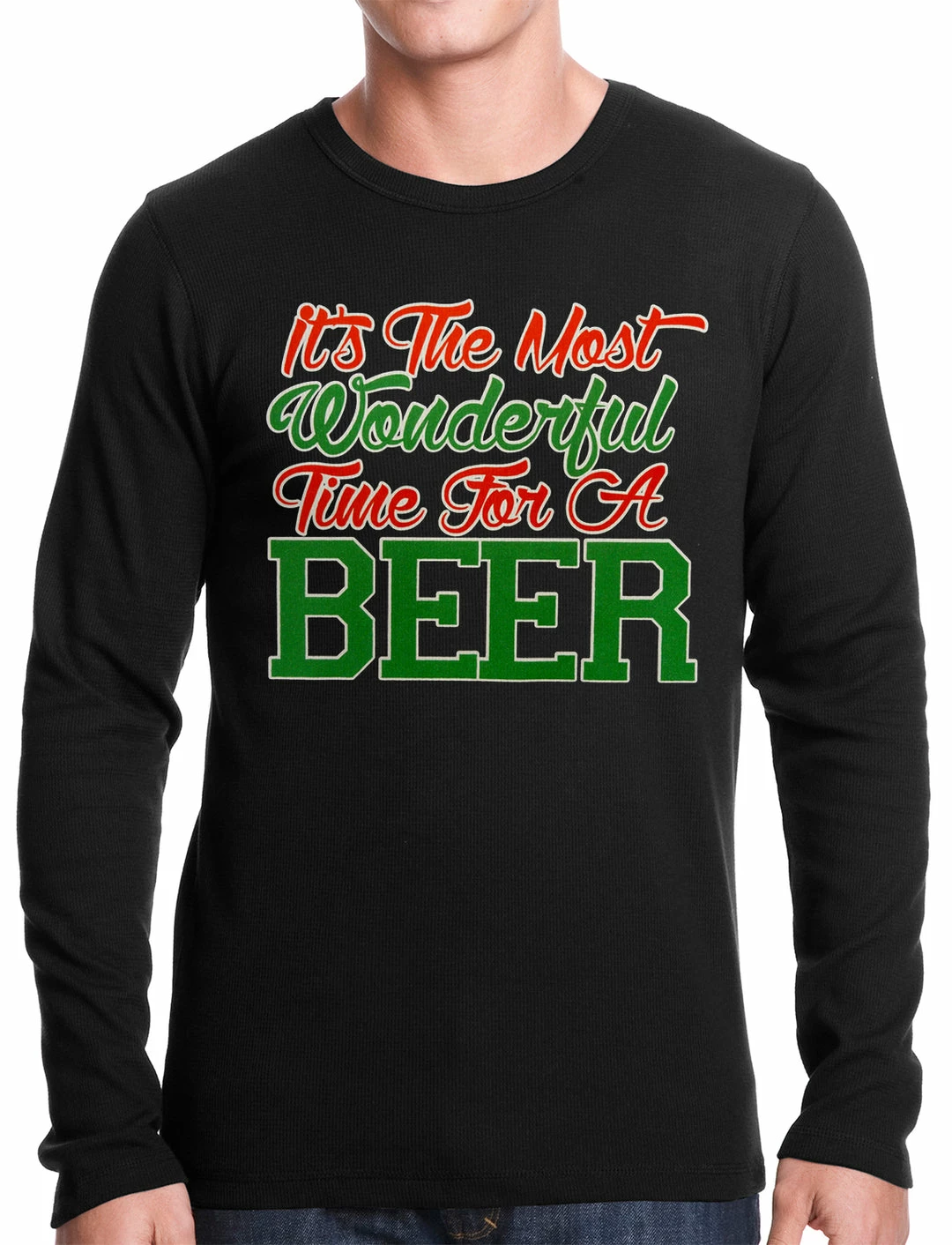 Bewild It's The Most Wonderful Time For A Beer Thermal Shirt 5 Bewild It's The Most Wonderful Time For A Beer Thermal Shirt