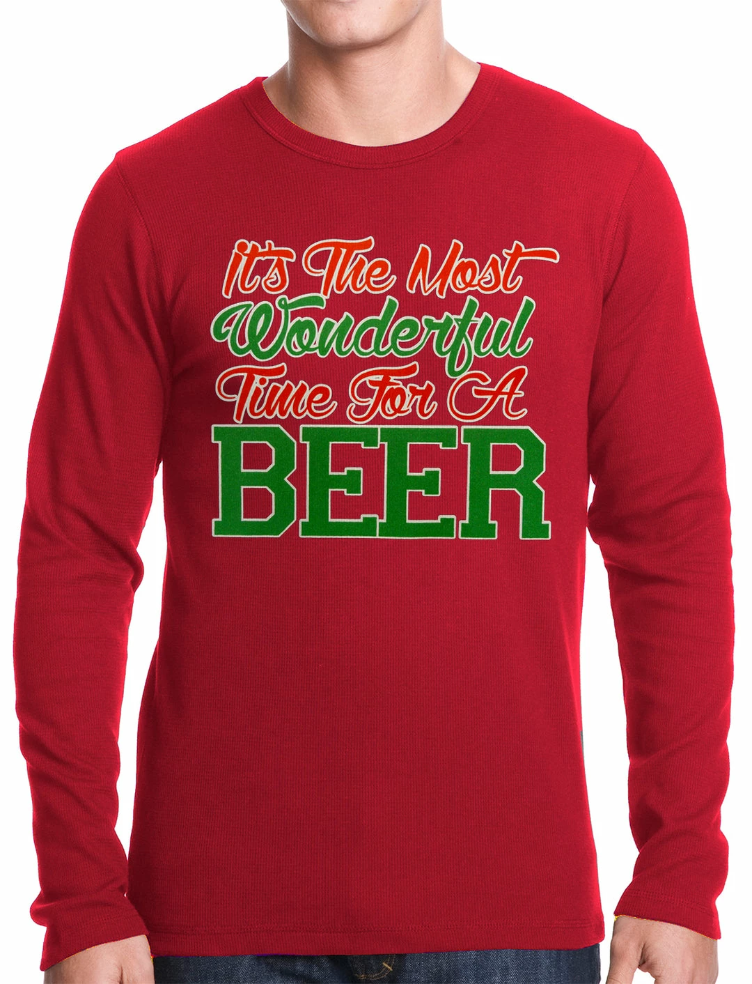 Bewild It's The Most Wonderful Time For A Beer Thermal Shirt 4 Bewild It's The Most Wonderful Time For A Beer Thermal Shirt