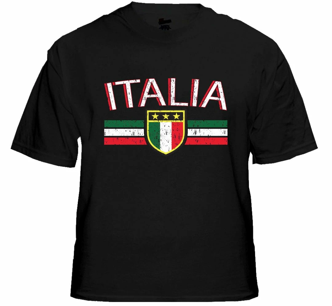 Bewild Italia Vintage Shield International Mens T-Shirt 4 Bewild Italia Vintage Shield International Mens T-Shirt